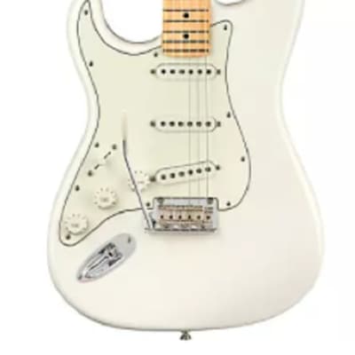 Fender Player Stratocaster Left-Handed Electric Guitar. Maple FB, Polar White image 5