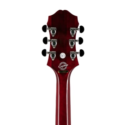 Epiphone Emperor Swingster Hollowbody Electric Guitar, RW FB, Wine Red (NOS), 18012302994 image 9