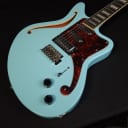 D'Angelico Premier Bedford SH Sky Blue Electric Guitar With Gig Bag