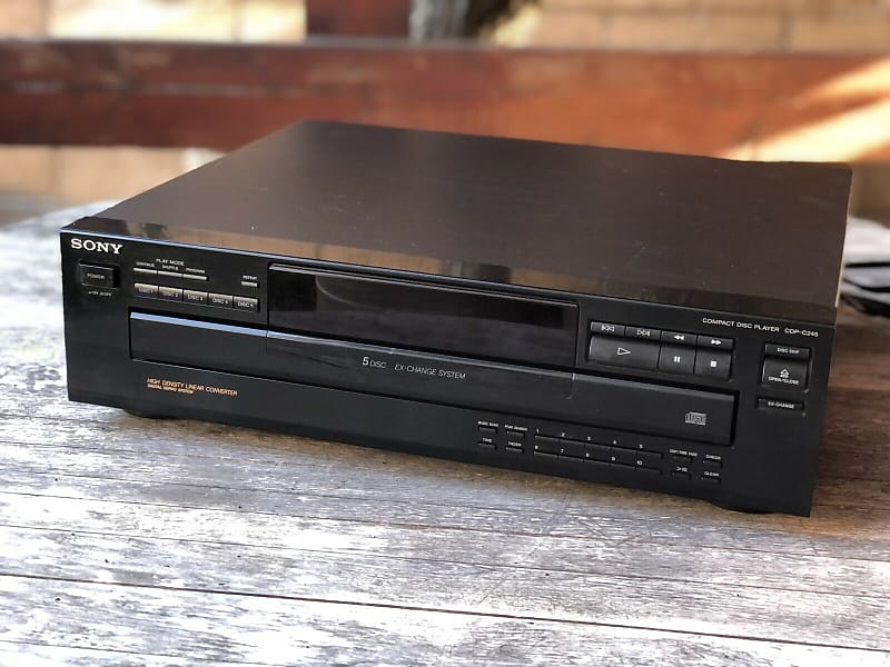 Sony deals CDP-C245 5 CD Compact Disc Player Multi Carousel Changer No Remote.