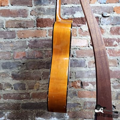 Harmony / Kay Lawsuit Era Mini-Hbirb Parlor Acoustic Guitar (1970s-80s Cherryburst Finish) image 20