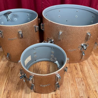 1960s Rogers Holiday Drum Set Pink Champagne Pearl Sparkle 20/12/14 image 19