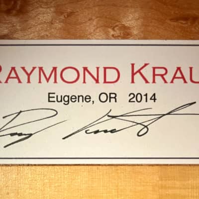 Raymond Kraut 00 - Italian Spruce & Birdseye Maple (2014) *VIDEO* image 24