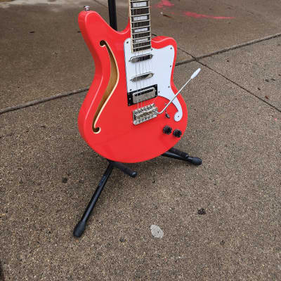 D'Angelico Premier Bedford Semi Hollow with Tremolo 2021 - Fiesta Red image 3