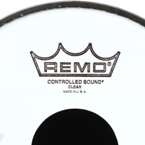 Remo Controlled Sound Clear Drumhead - 8-inch - with Black Dot image 2
