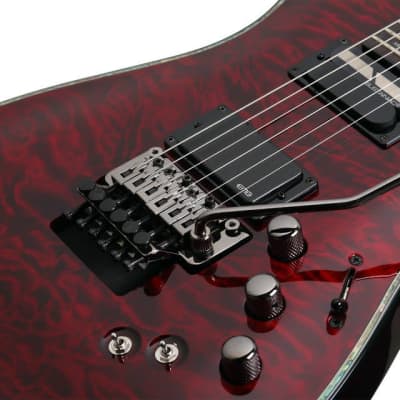 Schecter Hellraiser C-1 FR S Sustainiac Black Cherry Electric Guitar + HARDSHELL CASE! image 6