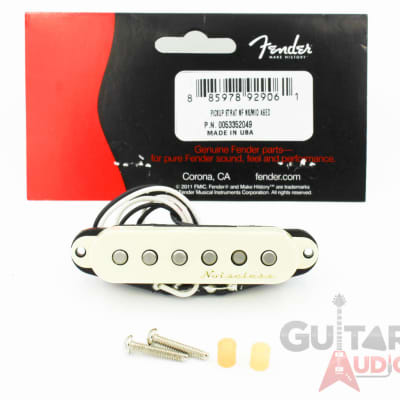 Genuine Fender Strat/Stratocaster Noiseless Neck/Middle Pickup - Aged White image 3