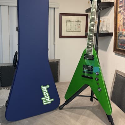 Gibson Dave Mustaine Signature "Rust in Peace" Flying V EXP 2022 - Present - Alien Tech Green image 18
