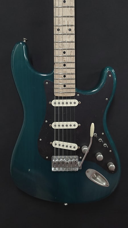 Custom Fender USA Stratocaster Dream Machine Inspired Teal Green Nitro Birdseye Maple DiMarzio HS-2 Pups Light Relic image 1
