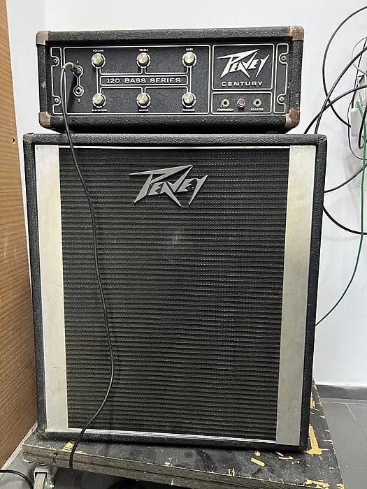 Peavey Century 120 Bass and 115 BW 1980s Black Reverb