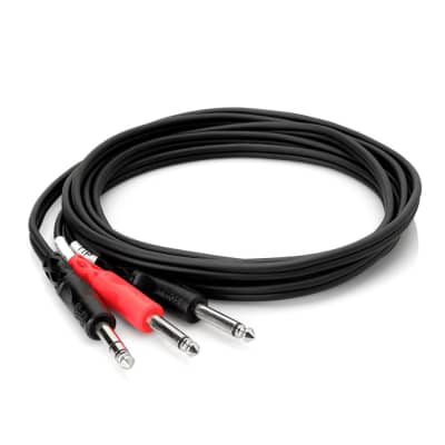 Hosa STP-202 Insert Cable 1/4 in TRS to Dual 1/4 in TS 6.6 feet image 2