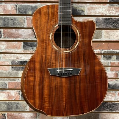 Washburn Comfort Series Acoustic Electric Guitar KOA WCG55CE