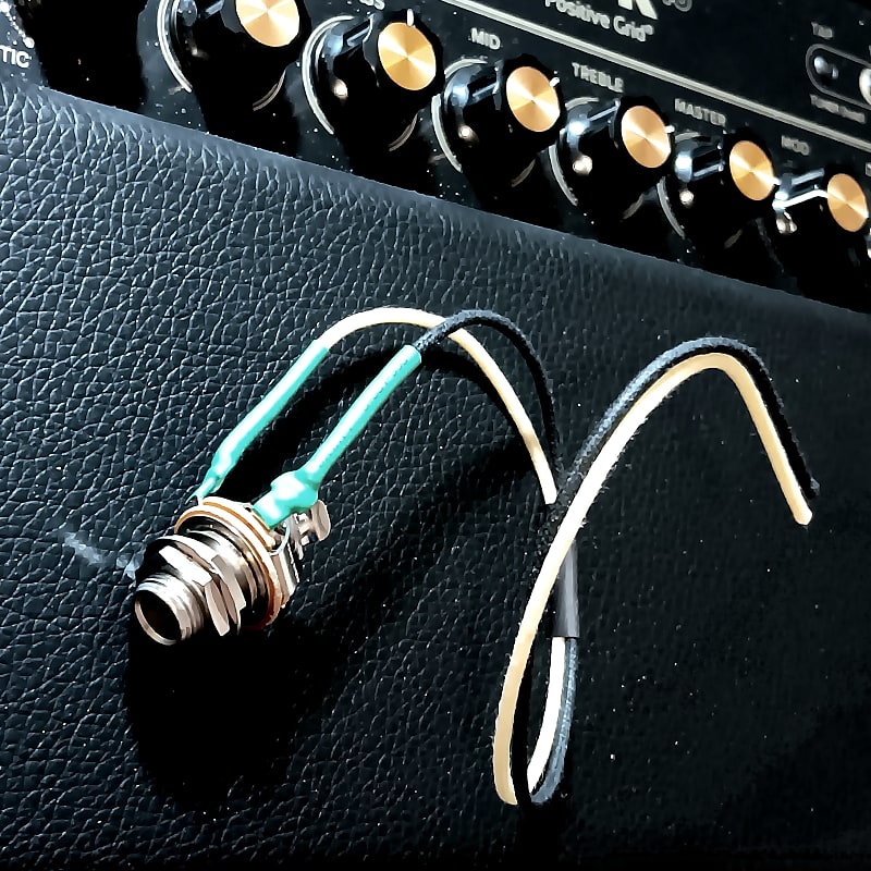 PURE TONE JACK Prewired 1/4" Mono OUTPUT JACK, 10" Gavitt Reverb