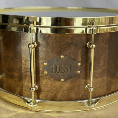 Holst Drumworks Custom Walnut 7x14 Snare Drum image 5