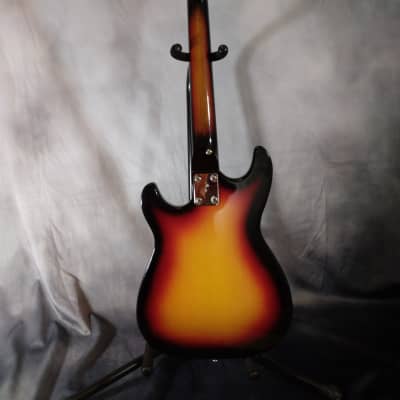 Teisco Vintage Made in Japan Solid Body Electric Guitar 1960s - Red Burst image 7