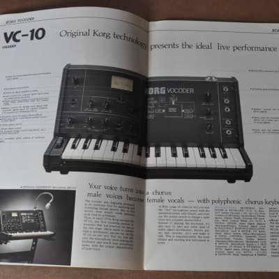 Korg synths and keys vintage catalog booklet brochure. 1977 image 4