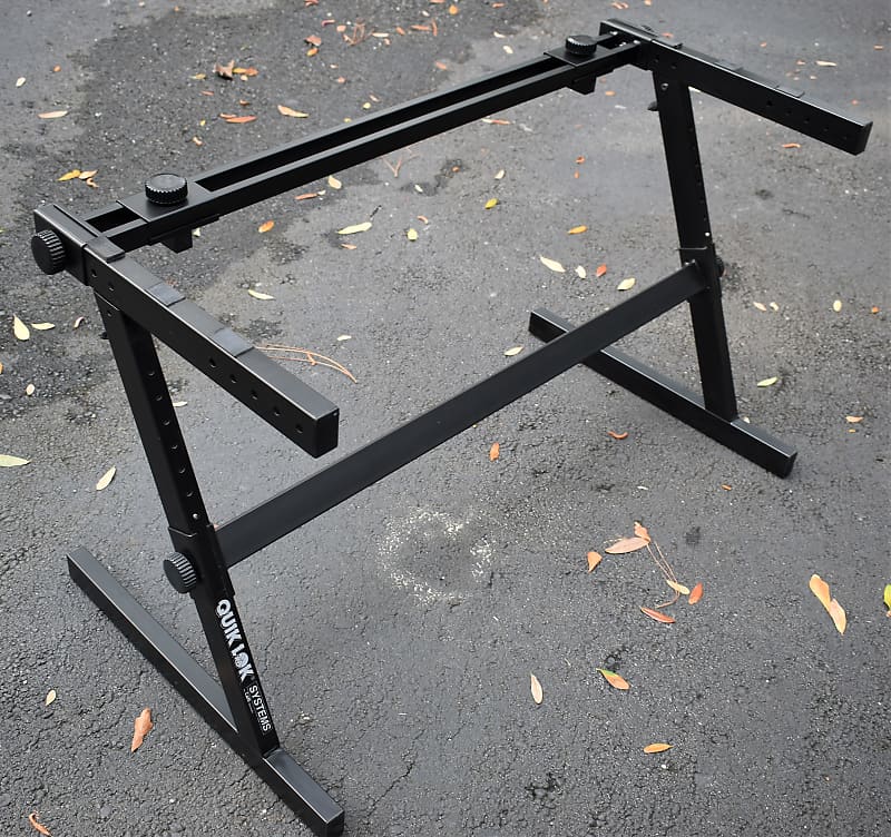 Heavy Duty Quiklok Z726 Double Keyboard Z Stand - Promenade Music