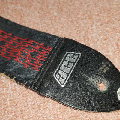 Vintage Ace Guitar Strap 60's 70's Red Embroidered image 5