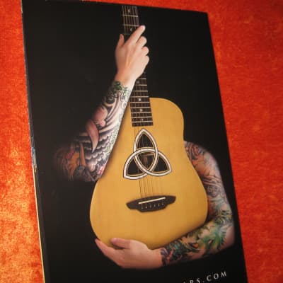 Luna Guitar Catalog and Colorful Detailed Wall Poster from 2009 image 2