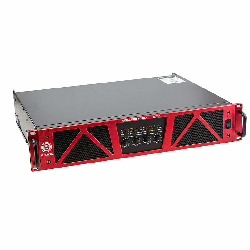 Blastking D20K 20000 Watt 4 Channel Class-D Professional Power Amplifier  			