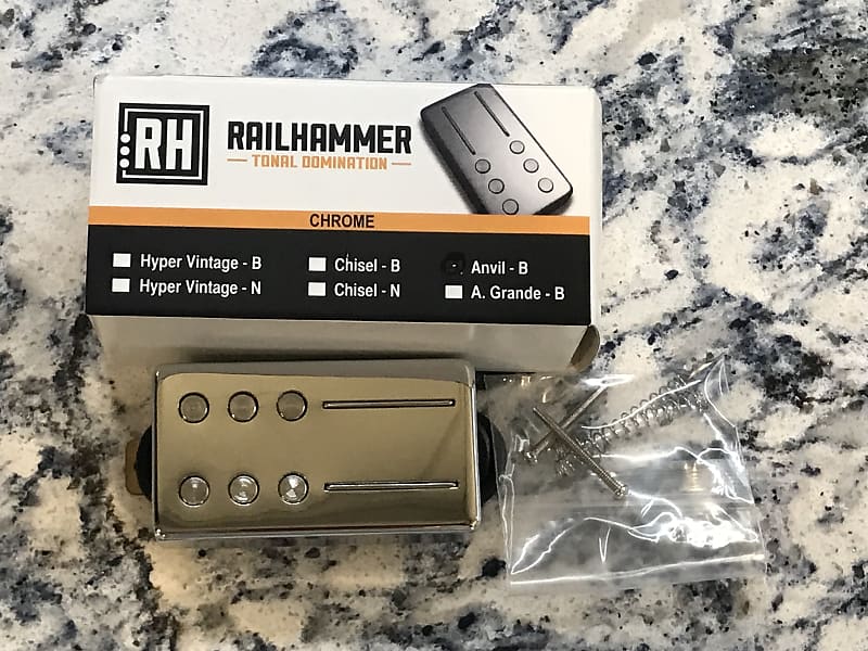 RAILHAMMER Anvil Bridge Chrome Humbucker Pickup | Reverb