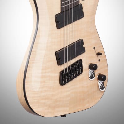 Schecter C-7 MS SLS Elite Electric Guitar, Gloss Natural image 3