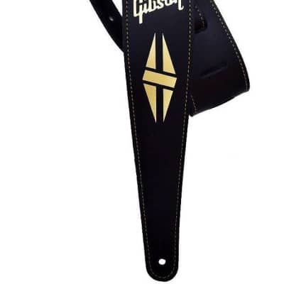 Gibson #GG-SD/BLK -  Split Diamond Strap - Black for sale