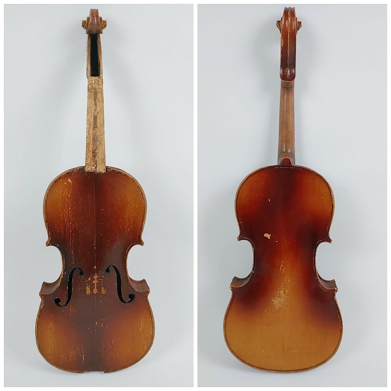 Vintage Stradivarius Copy 3/4 Violin for Restoration Reverb