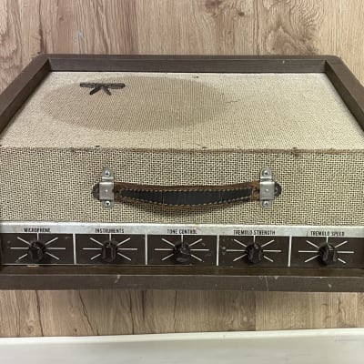 Silvertone Model 1392 10-Watt 1x12 Guitar Combo Late 1950s - Brown with Light Grille image 4
