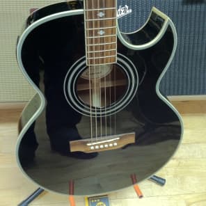 Epiphone PR5E Acoustic/Electric Guitar Black | Reverb