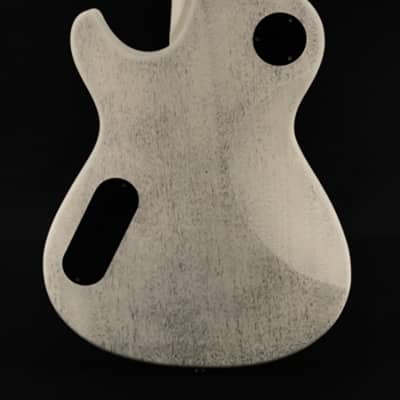 Skermetta Guitars Petros R-100 in White Doghair Satin image 4