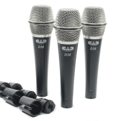 CAD D38X3 Supercardioid Dynamic Mic (3-Pack) image 1
