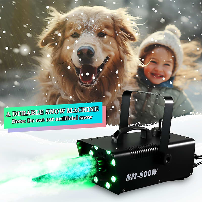 Snow Machine 1500W Snow Making Machine Snowflake Maker for Christmas  Wedding Kid