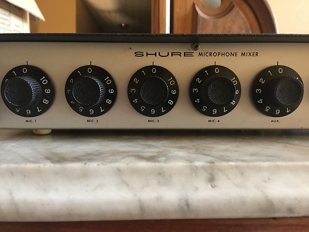 Shure M68 Vintage Microphone Mixer Black/Silver | Reverb