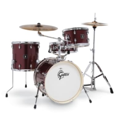 Gretsch Energy 4 Piece Street Kit With Hardware (18/12/14/14SN) Ruby Sparkle image 2