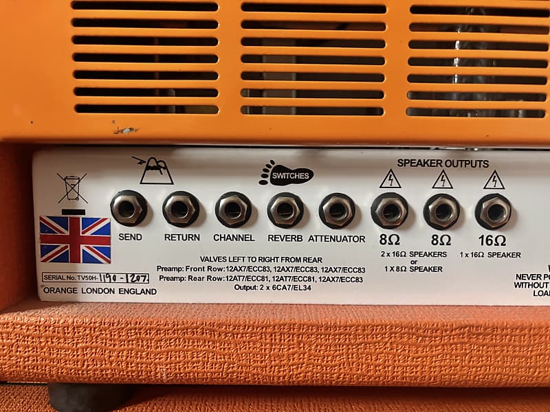 Orange TH50H Thunderverb 50 Guitar Amp Head | Reverb