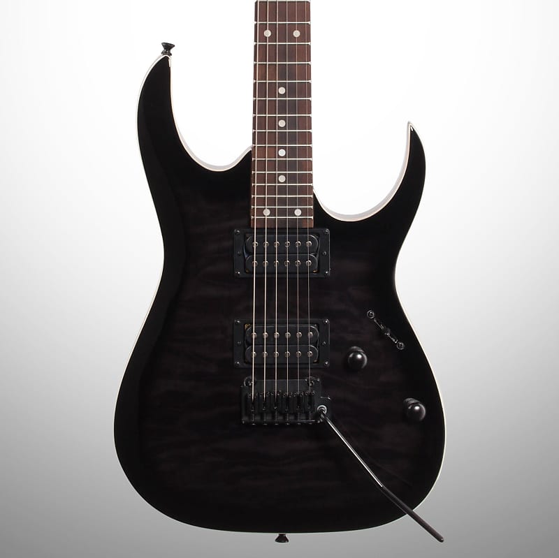 Ibanez GRGA120QA Gio Electric Guitar, Transparent Black Sunburst image 1