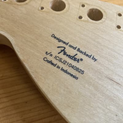 Squier Strat by Fender Guitar Neck 2021 Stratocaster Affinity Series Indonesia image 9