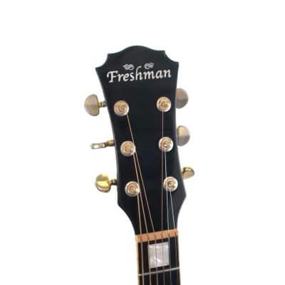 Freshman FAJ300DLX Electro Acoustic Guitar, 3 Tone Sunburst image 7