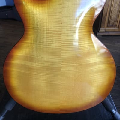 Handmade Danche Archtop Jazz Guitar 2018 Sunburst image 5