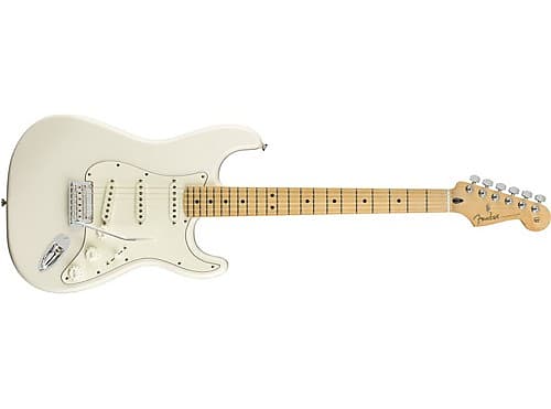 Fender Player Stratocaster Electric Guitar (Polar White, Maple Fingerboard) image 1