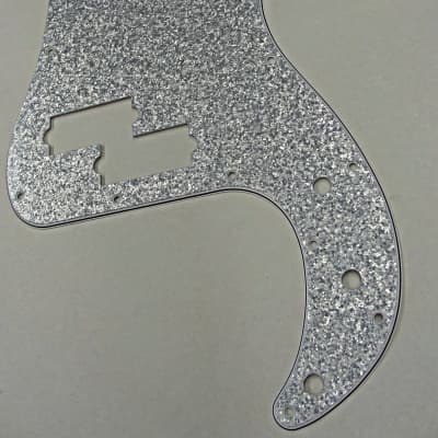D'Andrea Pro P-Bass Pickguard 13 hole made in the USA  Silver Sparkle for sale