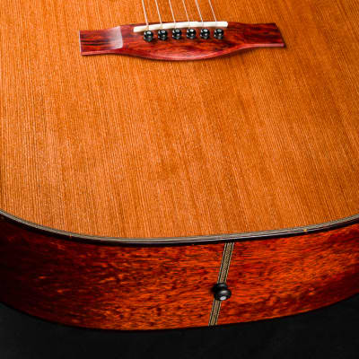 Santa Cruz OM Rare Figured Pernambuco and Fort Ross Chapel Redwood Custom NEW image 15