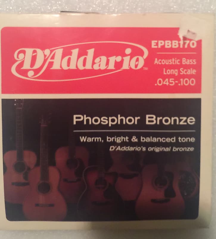 D'Addario Phosphor Bronze Acoustic Bass Strings (long scale .045-.100) image 1