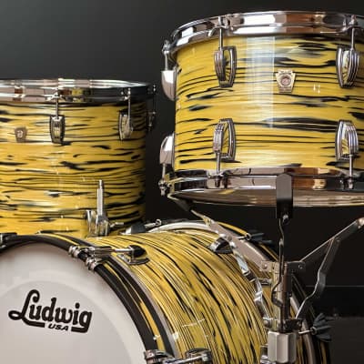 Ludwig 18/12/14" Classic Maple "Jazzette" Outfit Drum Set - Lemon Oyster Pearl image 1
