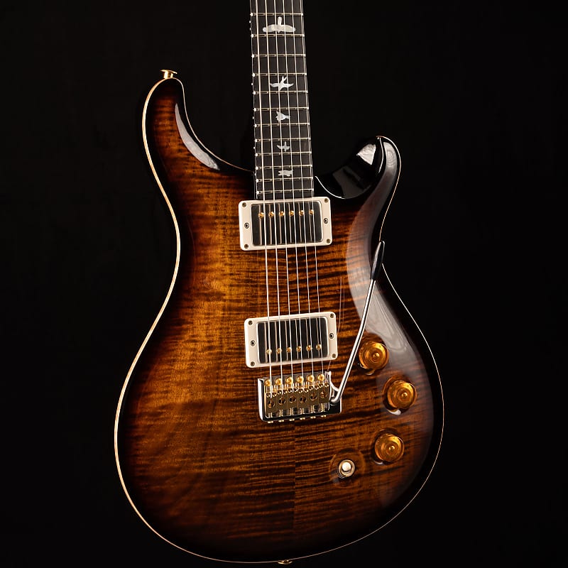 PRS DGT David Grissom Signature Wood Library Ebony Black Gold Reverb