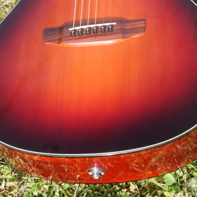 2005 K Yairi SR-2E OOO size Guitar with Under saddle pick up - Cherry Sunburst+Original Hard Case and more image 15