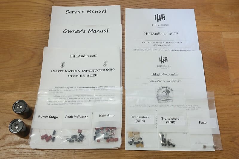 Marantz 170DC restoration kit filter capacitor repair rebuild fix  			