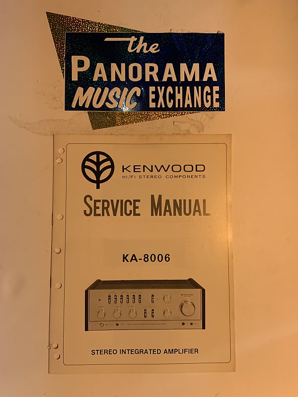 Kenwood Service Manual KA-8006 1974  			