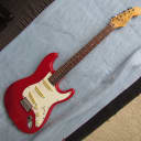 1989 Squier By Fender Standard Stratocaster Made In Korea Red Finish Maple Neck W/Rosewood Board